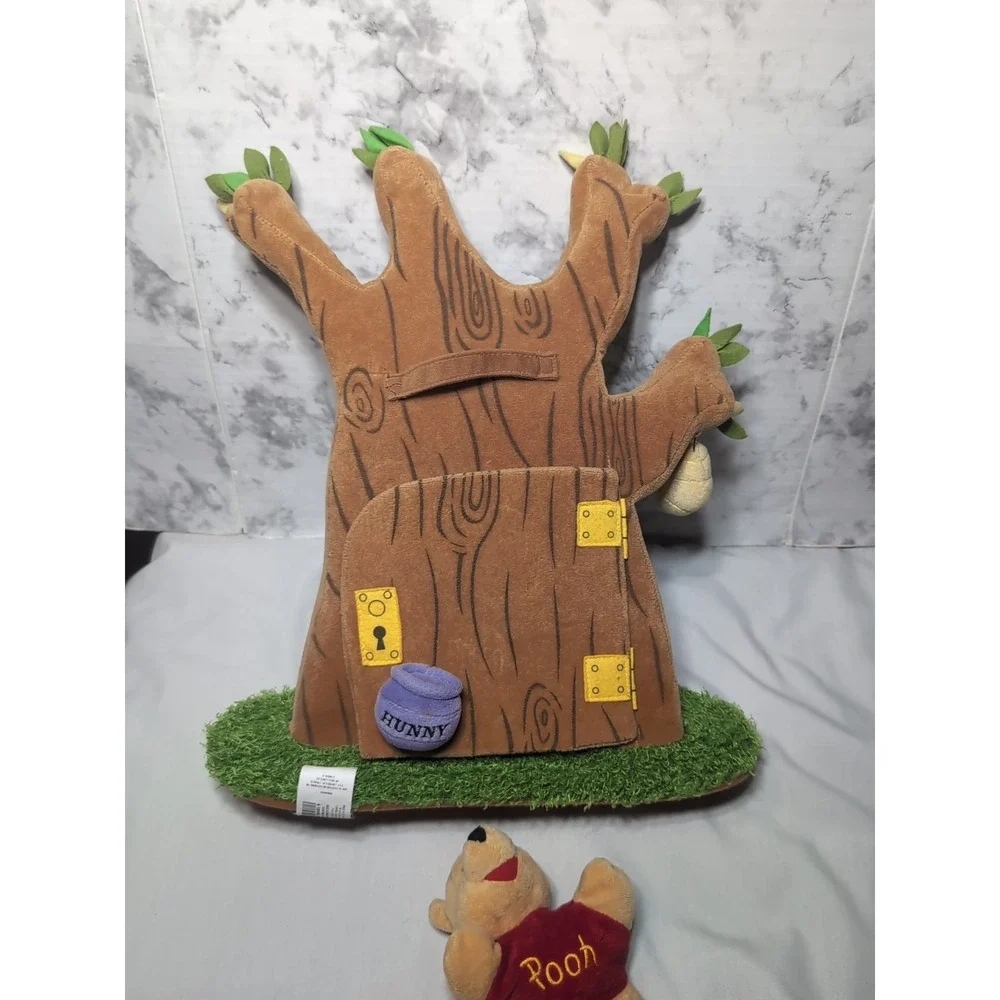 Disney Store Plush Winnie The Pooh Mr Sanders Tree House Wall Hanger Shelf Siter